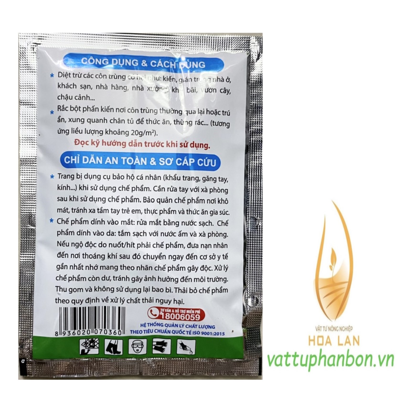 Bột Phấn Kiến Vipesco - Diệt Trừ Kiến Gián - #021B# 50g