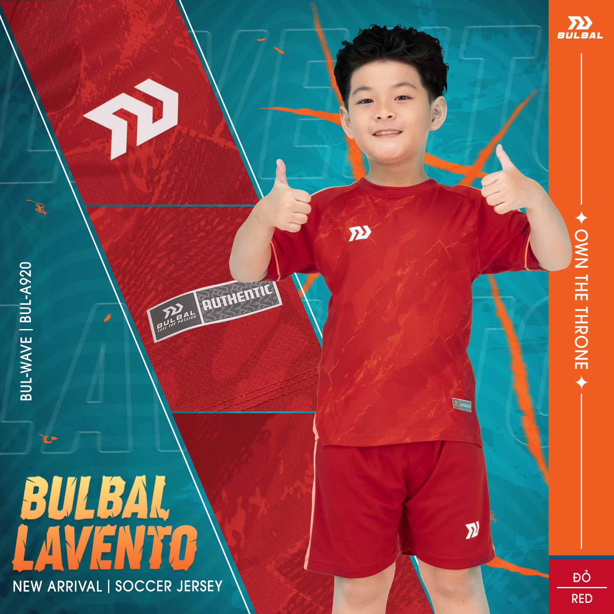 (Chơi Đá Bóng Cùng Bé) Bộ Quần Áo Thể Thao Bulbal Kid Lavento