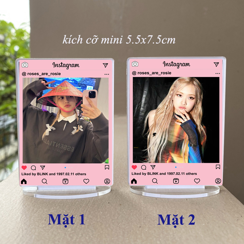 Tượng instagram Blackpink kích cỡ mini ( in 2 mặt khác nhau )