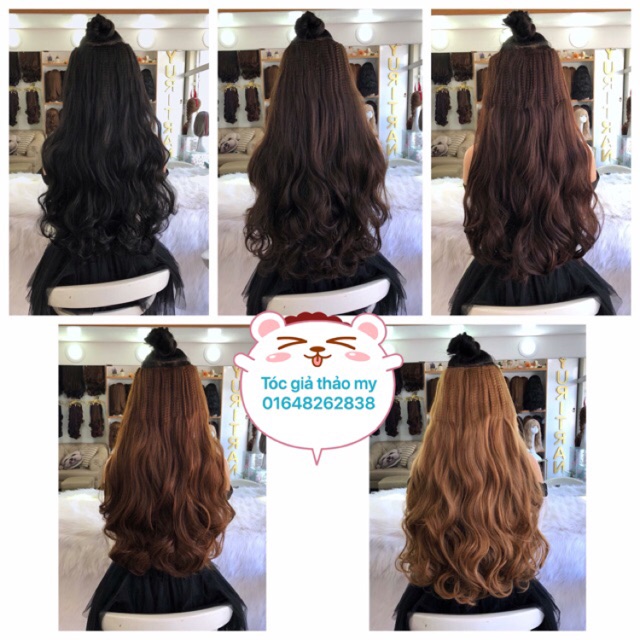 Tóc kẹp nửa đầu gợn sóng cao cấp❤️ ảnh