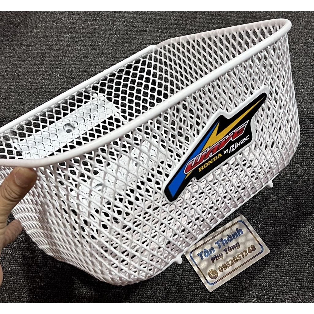 Rổ Wave lớn, Wave nhỏ tem H2C trắng , đen kèm ốc