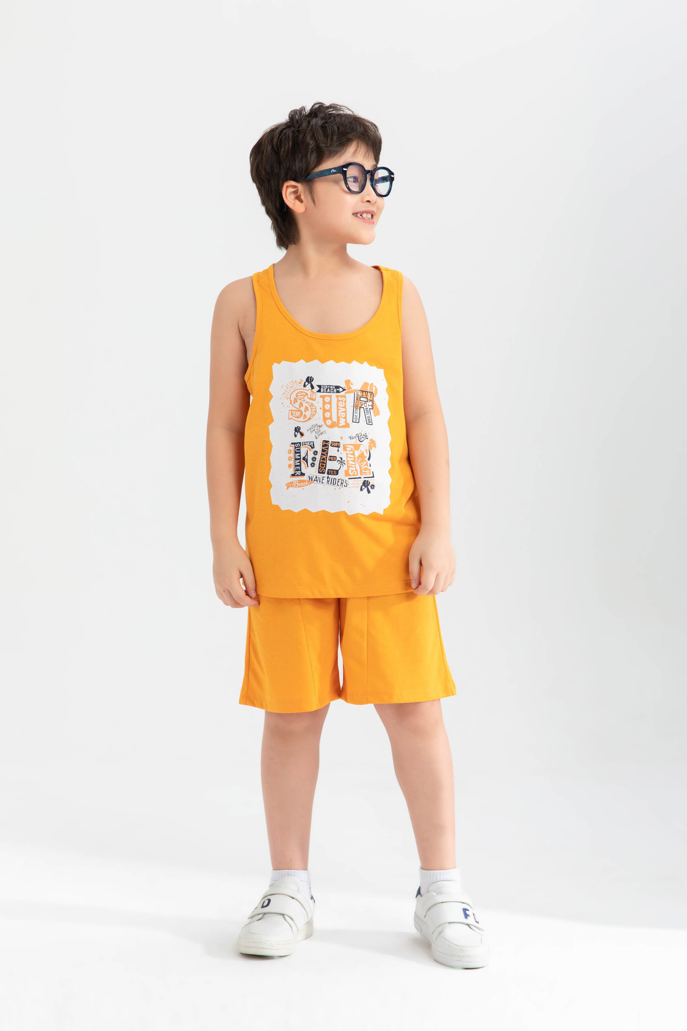 Áo thun kèm quần bé trai IVY moda MS 56K1223