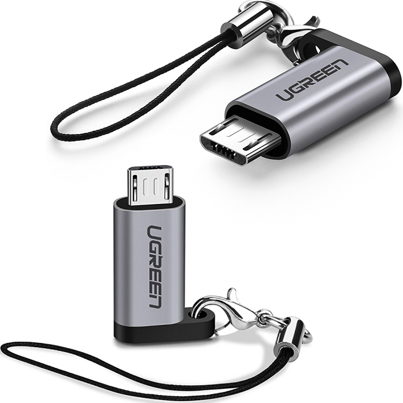 Đầu đổi Micro USB đực ra USB type-C cái - USB-C female to Micro USB male adapter Ugreen 50590