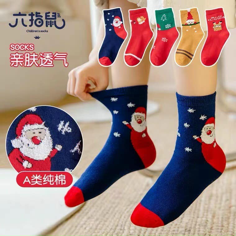 Set 10 tất noel cho bé-tất noel cổ cao cho bé-tất trẻ em-tất cao cổ-tất hình -tất bé trai-tất bé gái-tất nam,nữ