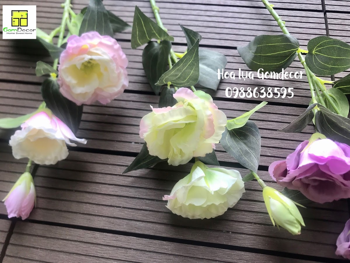 Hoa lan cát tường giả hoa lụa cao cấp hoa lụa đẹp