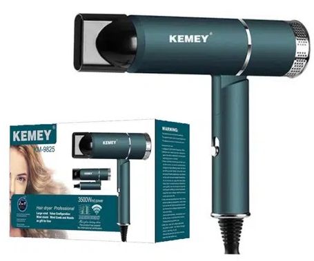 Máy sấy tóc du lịch gấp gọn công suất lớn 3500w kemey km - 9825