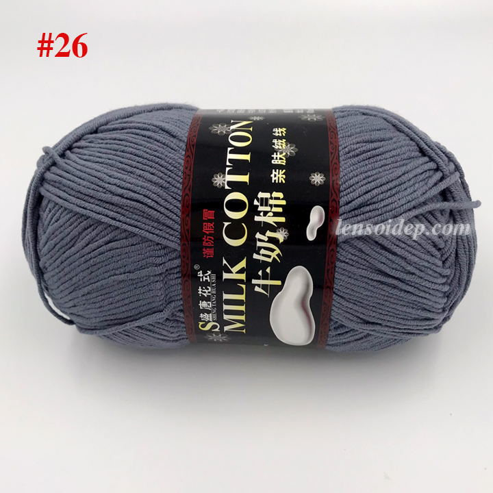 Len Milk Cotton 125g Loại 1