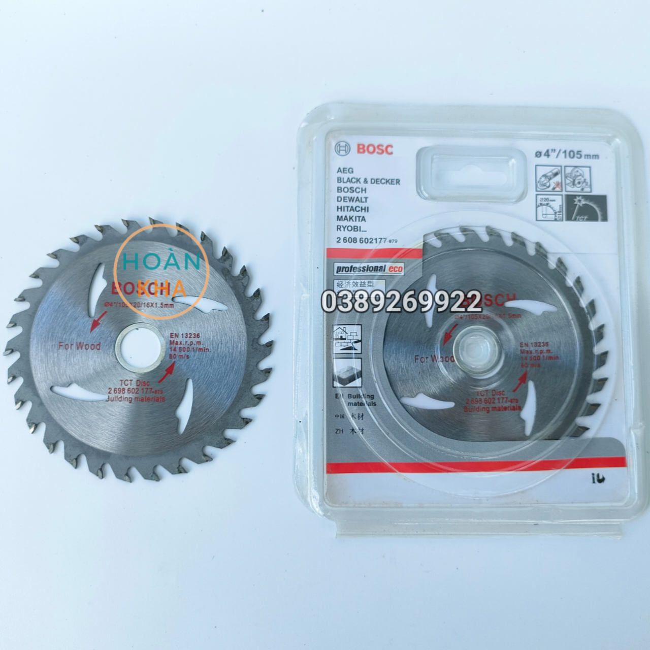Lưỡi Cắt Gỗ 100mm Hợp Kim Cao Cấp Bosch – Sắc Bén, Bền Bỉ, Hiệu Suất Cao