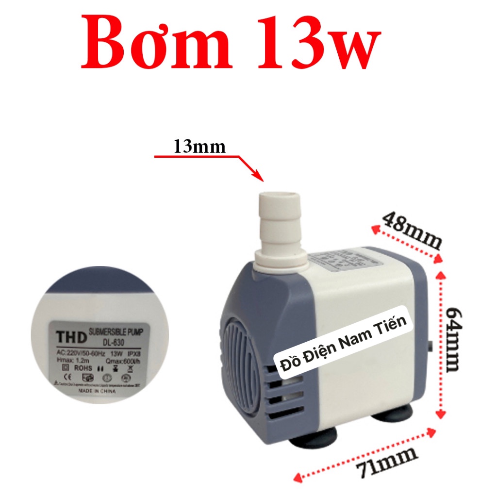 Bơm nước quạt điều hòa bơm chìm mini , hòn non bộ