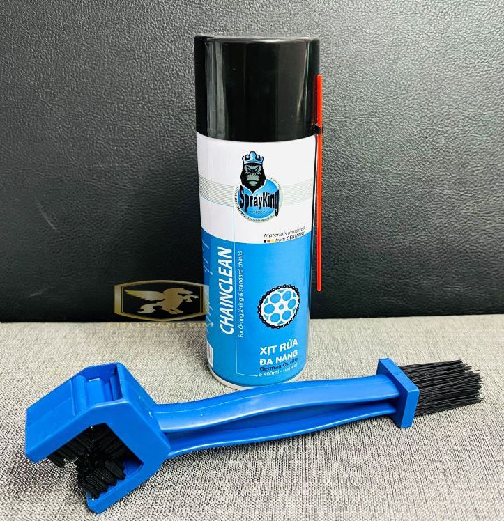 Combo 1 chai xịt sên Rửa Sên Đa Năng SPRAYKING tặng kèm thêm 1 bàn chải sên bảo dưỡng sên mùa mưa ...giá siêu rẻ