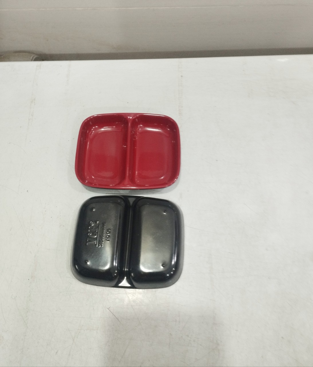 Dĩa đựng gia vị, dĩa chấm 2 ngăn, dĩa đựng nước chấm an toán sức khỏe