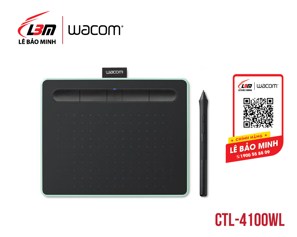 BẢNG VẼ ĐIỆN TỬ HIỆU WACOM INTUOS S, BLACK CTL-4100 -đen
