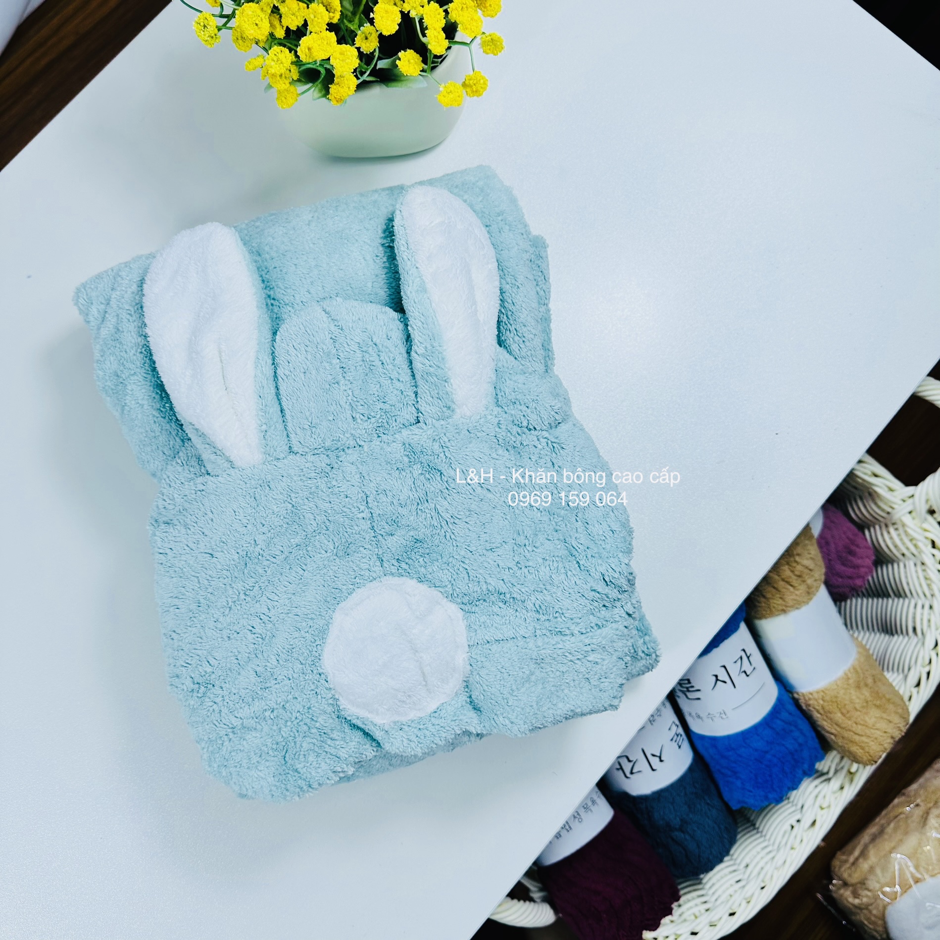 Áo choàng tắm lông cừu cho bé, hàng VNXK