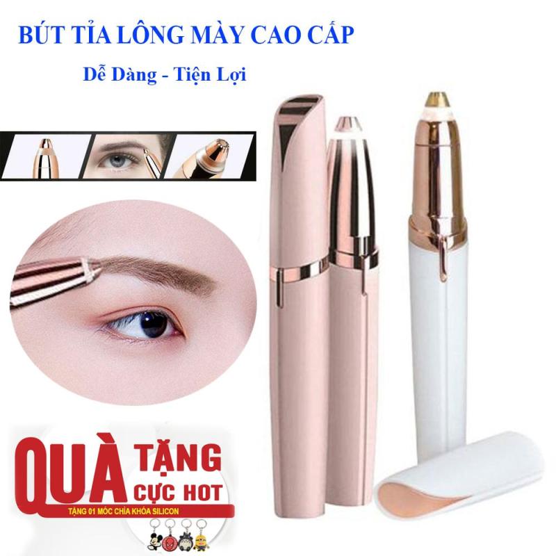 Bộ Dụng Cụ Tỉa Lông Mày, Bút Tỉa Lông Mày Cao Cấp. Máy Tỉa Lông Mày Flawless Chuyên Nghiệp - Nhanh Chóng - Dễ Dàng. Thiết kế Sang Chảnh Nhỏ Gọn Như 1 Thỏi Son. Tặng Ngay 1 Móc Khóa Silicon. nhập khẩu