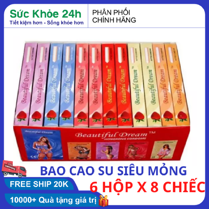 Bao cao su siêu mỏng vip Condom 48 cái - Bao cao su dùng gia đình - bao cao su gia đình loại tốt HSD 2025