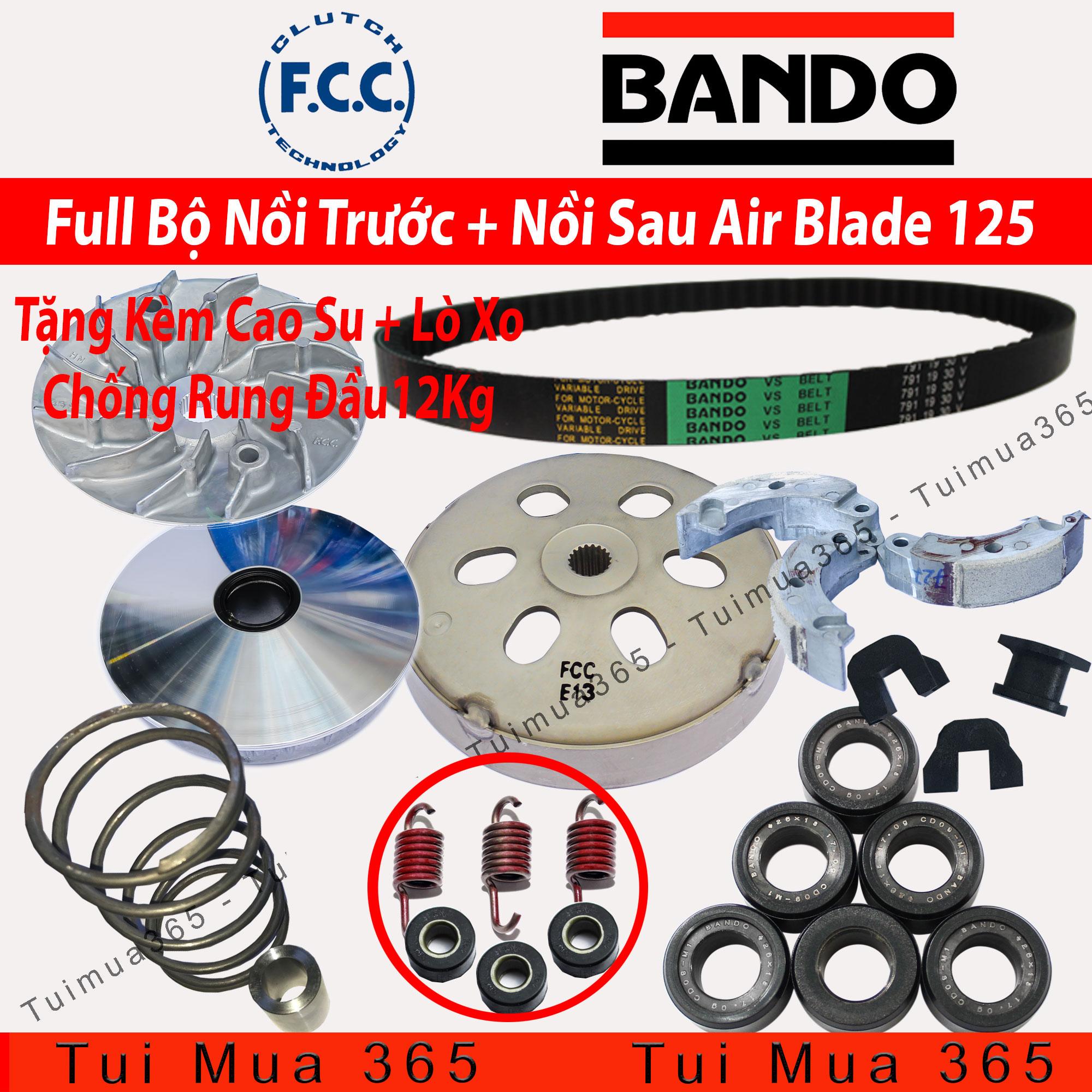 [HCM]Full Bộ nồi trước và Nồi Sau Honda Air Blade 125cc ( Bando / FCC )