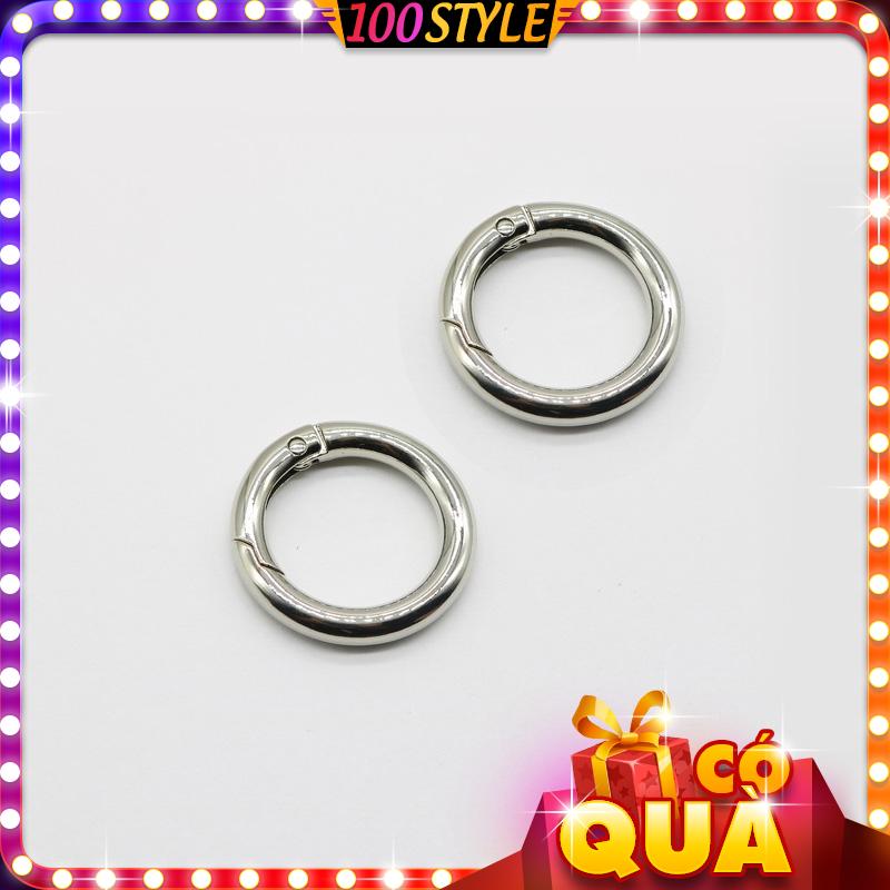 Set of 2 hooks crab round shape for wire bags-100style