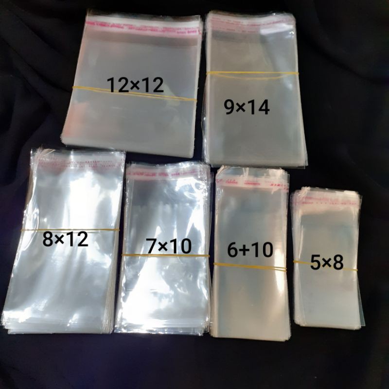 500Gr Opp Bags with Adhesive Seal (All Sizes)
