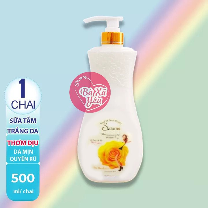 Sữa tắm thơm trắng da Salome 500ml _ Vàng
