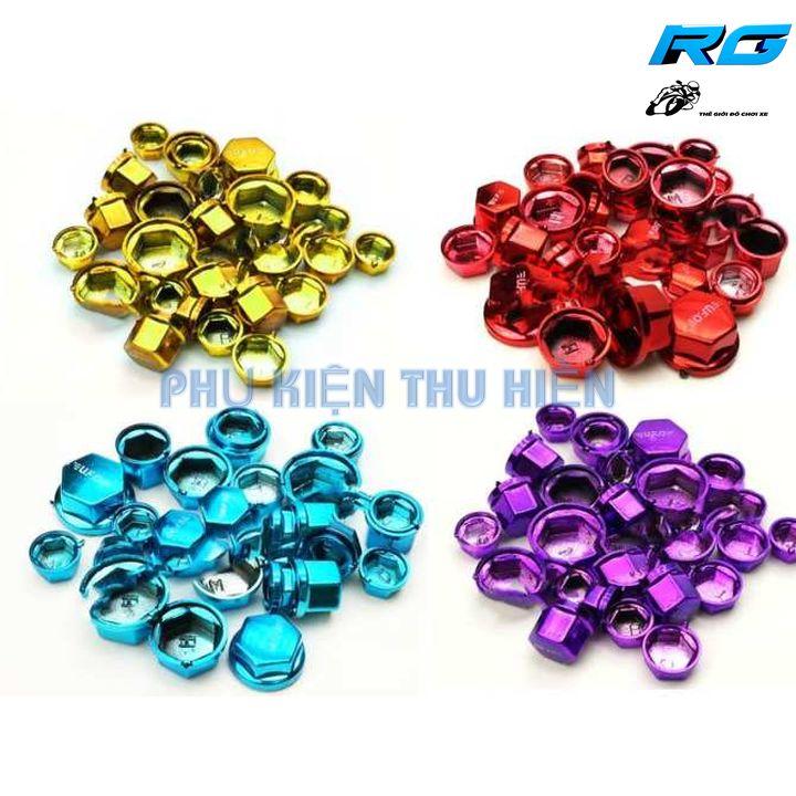 [HCM]Nắp chụp ốc trang trí xe máy màu đỏ