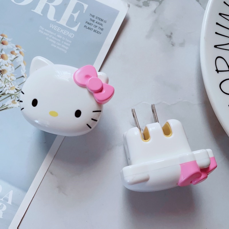 Củ Sạc, Cốc Sạc Cổng USB Hoạt Hình Doraemon, Kitty