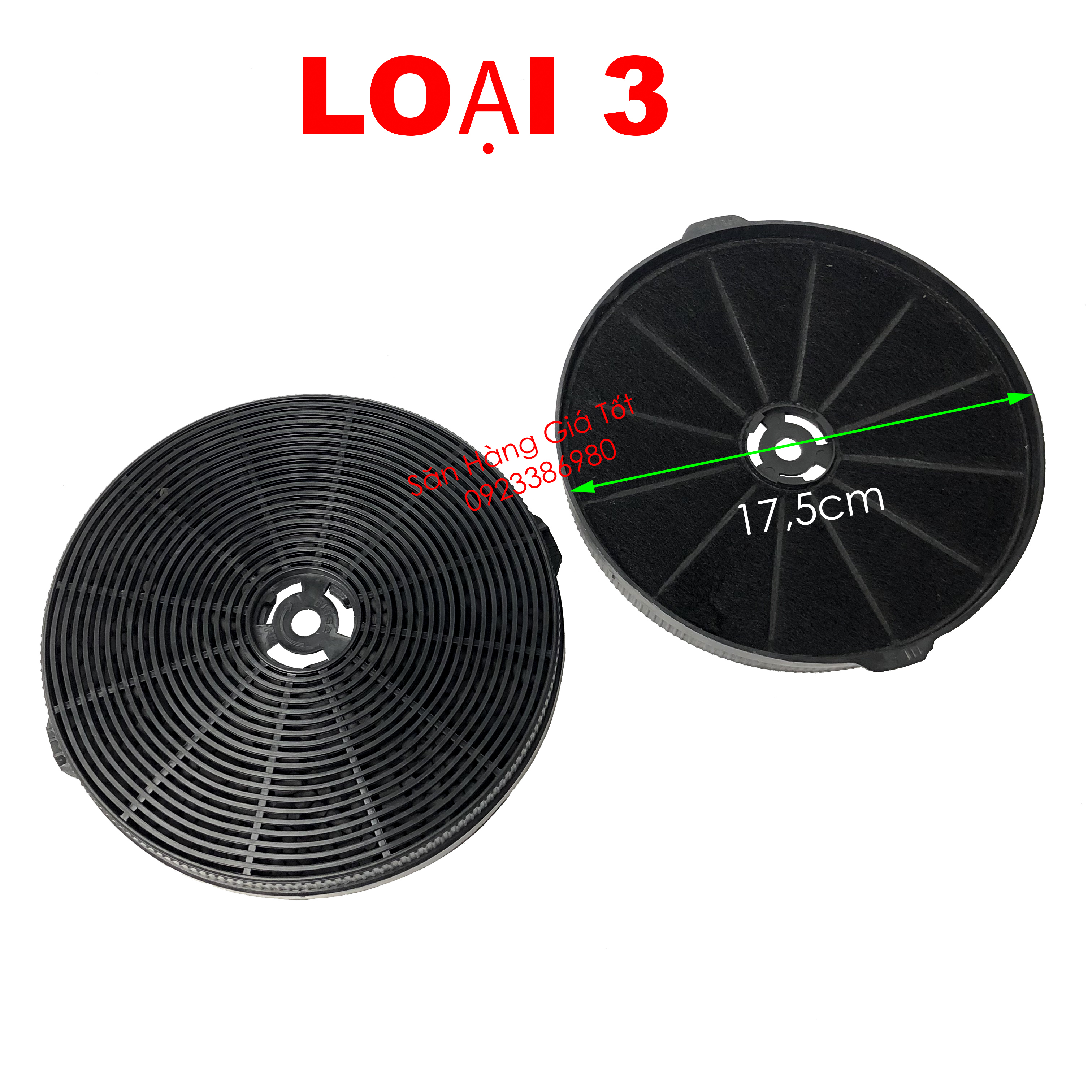 Combo 2 vỉ than hoạt tính máy hút mùi Sunhouse