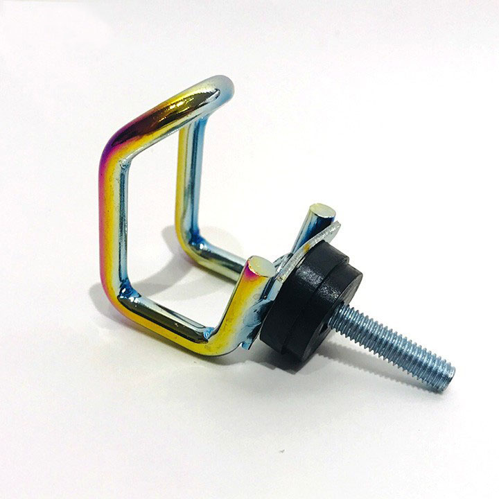 Móc Treo Đồ Gắn Xe Máy (Chữ U ) Màu Xanh Titan - Trắng Inox, Thiết Kế Nhỏ Gọn Tiện Dụng, Màu Sắc Nổi Bật