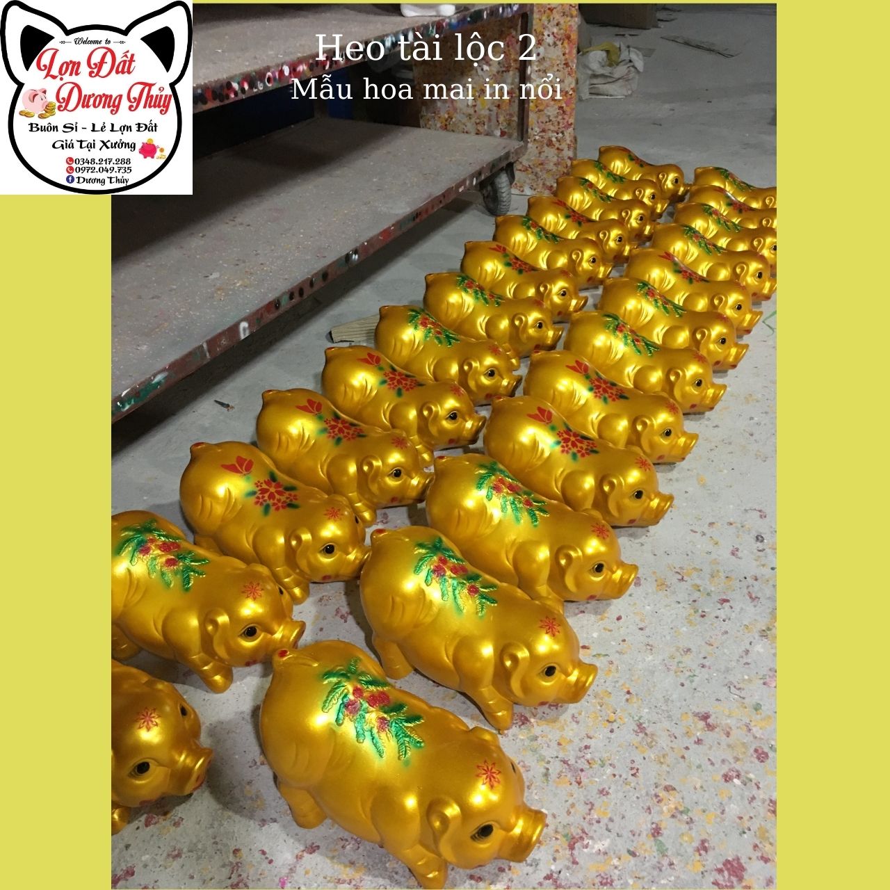 Heo đất, lợn đất, Heo Vàng Tài Lộc 3 size To