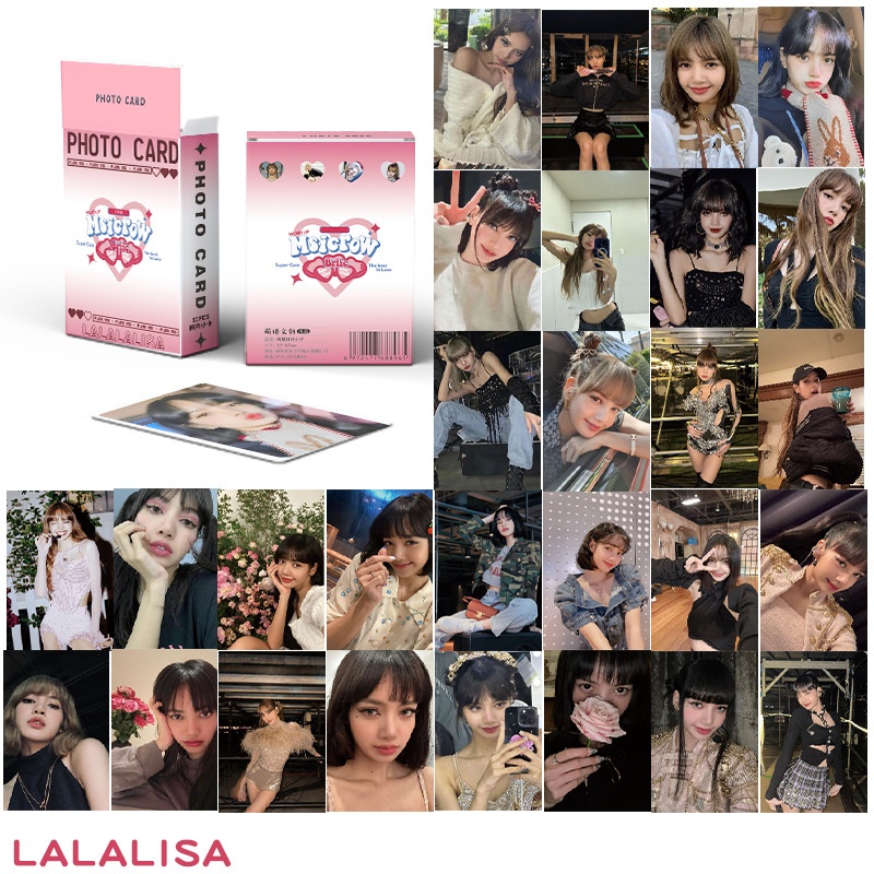 Set 50 photo card unoff hologram lisa blackpink