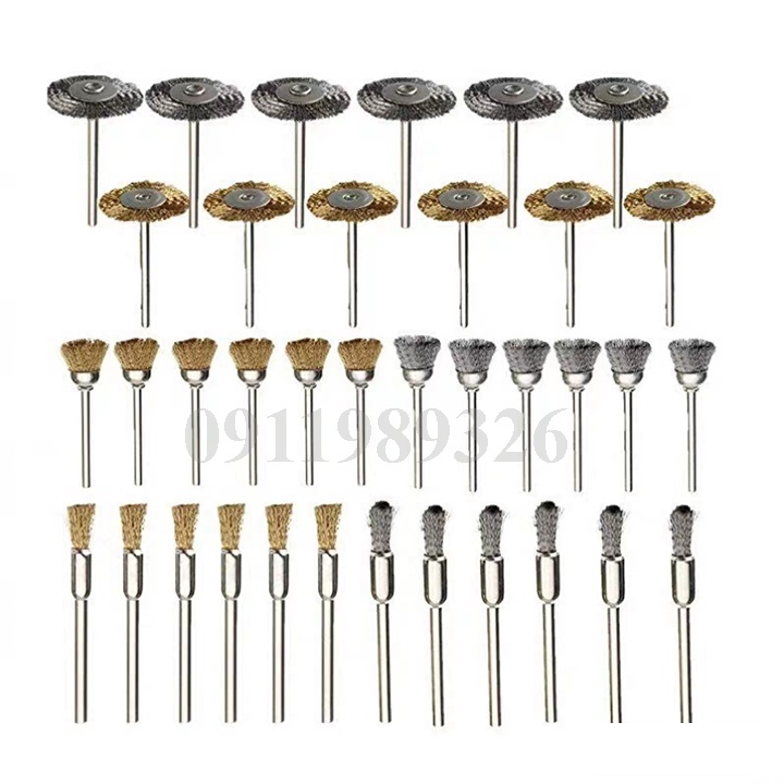 Đầu đánh bóng kim khí Đầu đánh gỉ cốt 3mm gắn máy khoan máy mài khuôn - đầu mài sợi cước