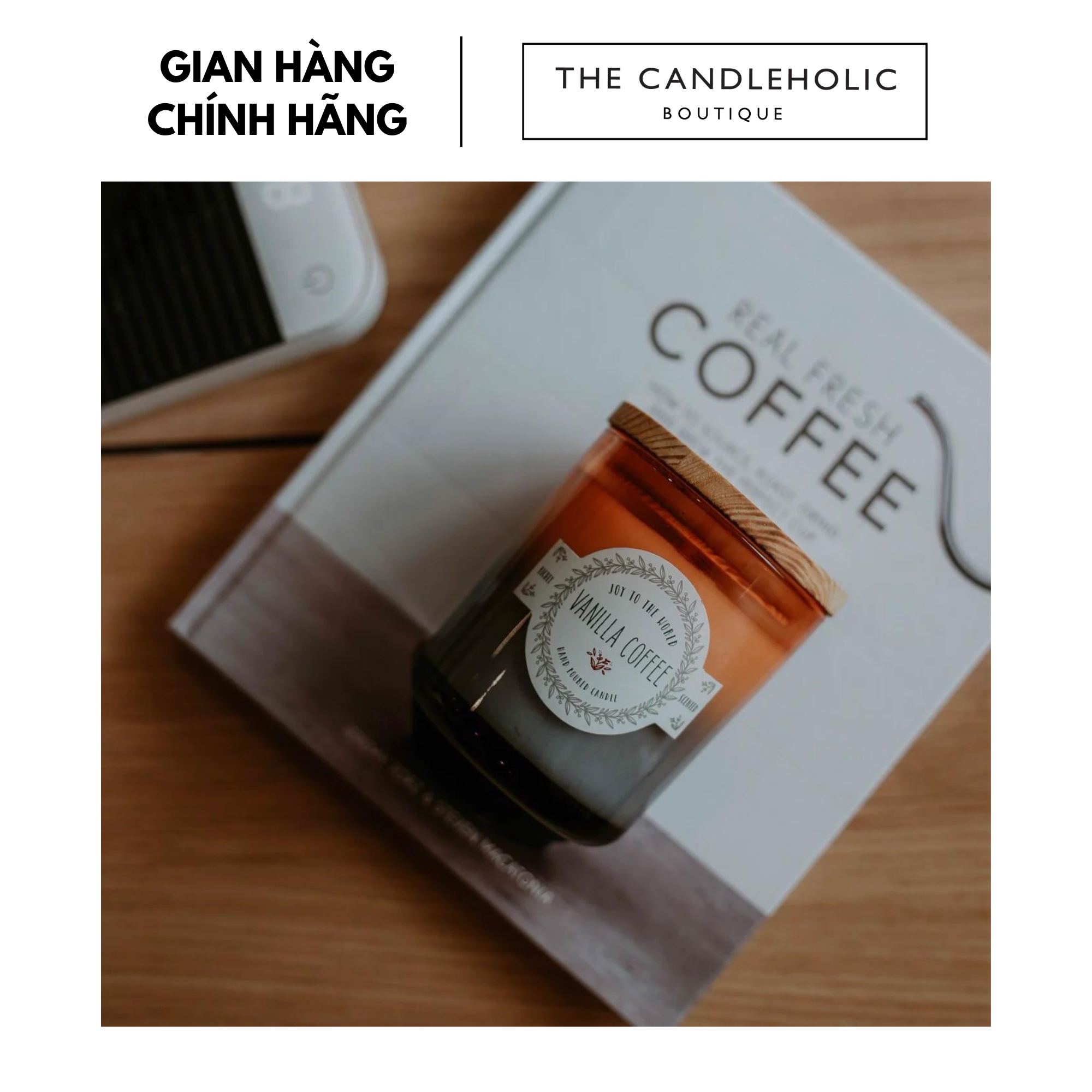 Nến thơm The Candleholic VANILLA COFFEE (Hương cà phê & vanilla)