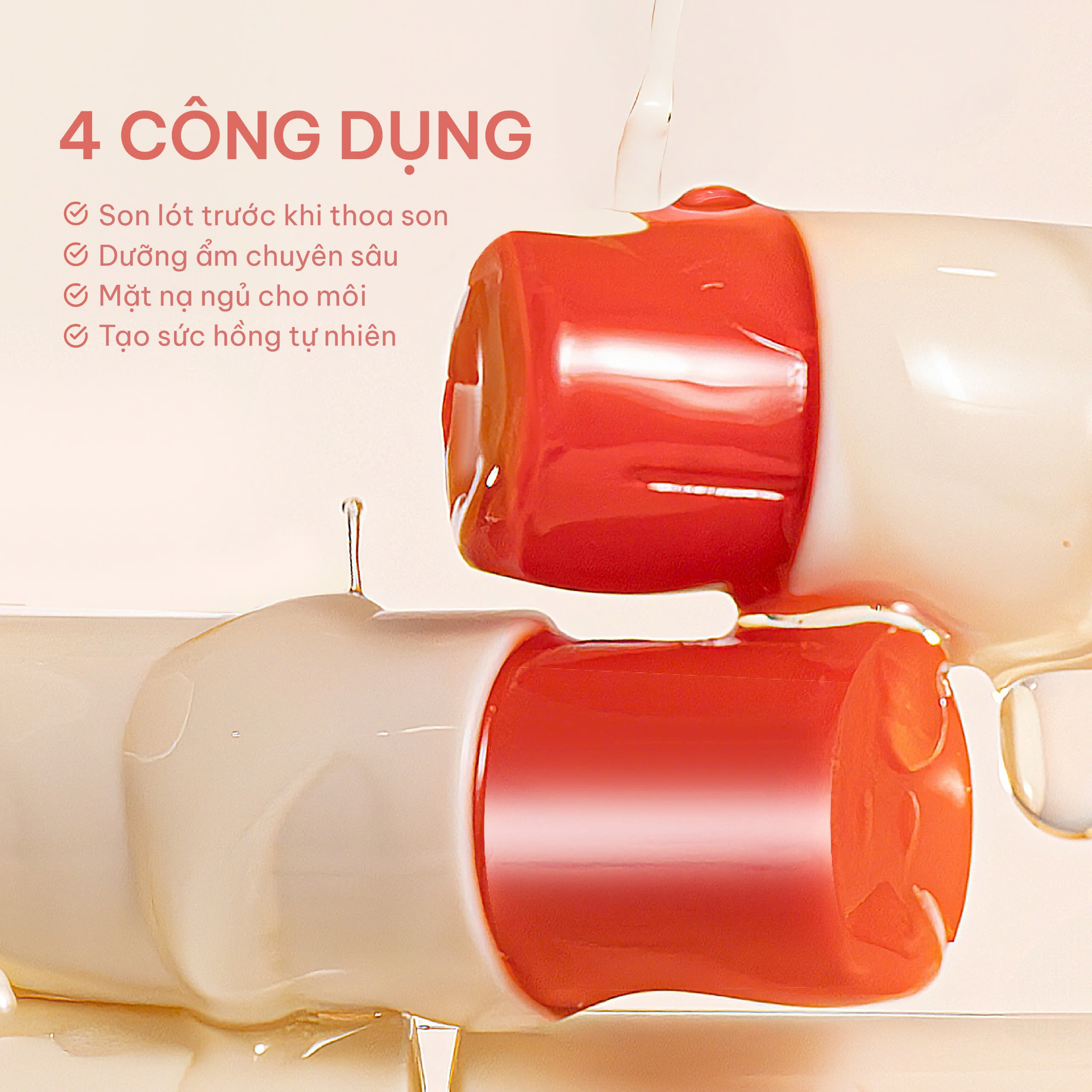 Combo Bọt Rửa Mặt Và Son Dưỡng Môi Cỏ Mềm