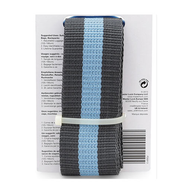 Dây đai Master Lock 4700 EURDBLU dây ràng vali dài 2m x 50mm - MITISHOP
