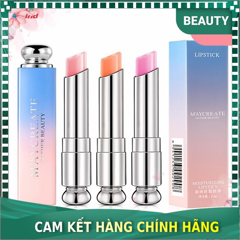 Son dưỡng môi đổi màu Maycreate Nội địa, dưỡng môi mềm