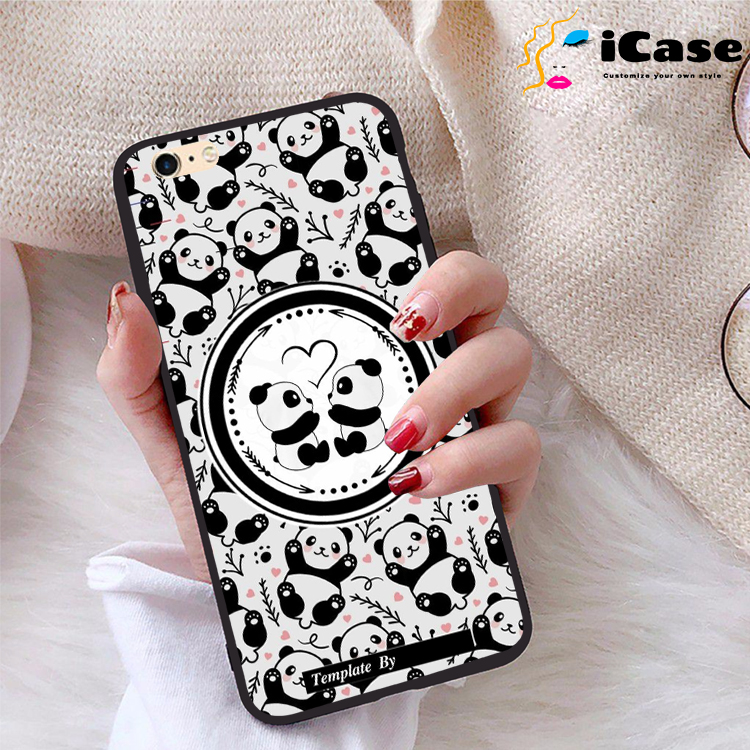 Ốp lưng iPhone 6 Plus viền dẻo TPU BST Panda