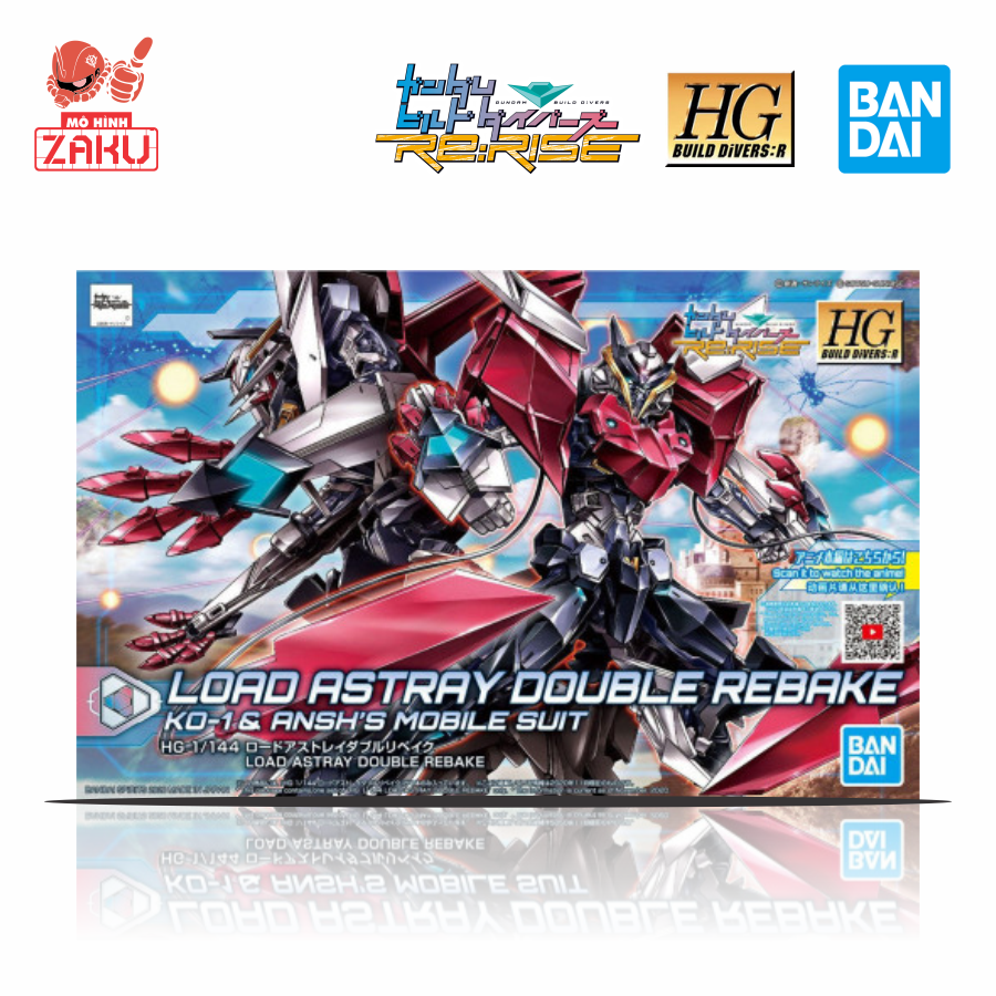 (New) Mô hình lắp ráp gundam Bandai HG BD:R Load Astray Double Rebake