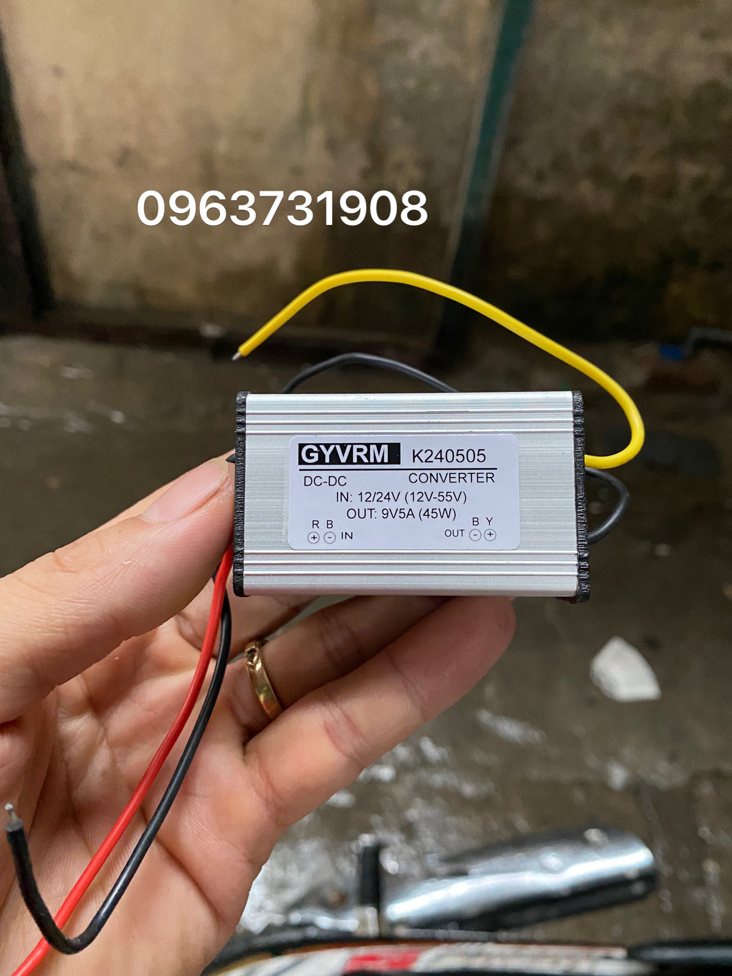 Bộ hạ áp nguồn điện DC 12V xuống 9V 5A chống nước
