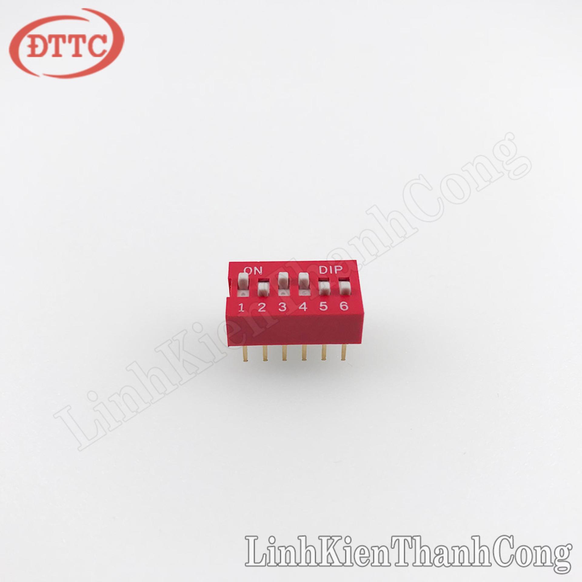 Công Tắc Bit 6P (6 Số) Màu Đỏ