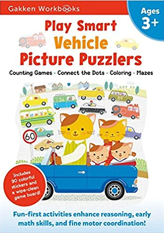 Sách - DTPbooks - Play Smart Vehicle Picture Puzzlers 3+