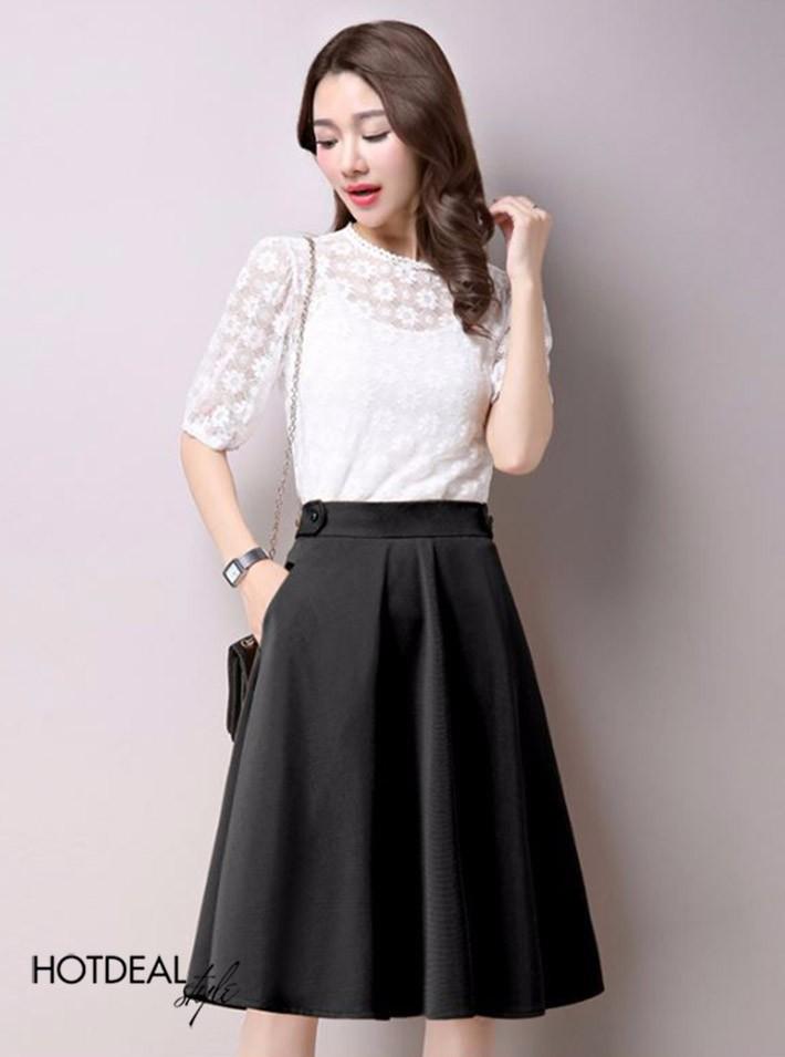 [HCM]Chân váy xòe công sở điệu đà