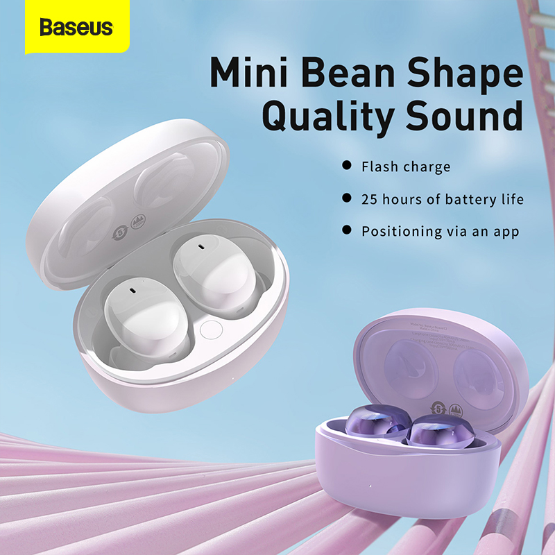 BẢO HÀNH 18 THÁNG] Tai Nghe Bluetooth Baseus True Wireless Mini Bowie E2 Bluetooth 5.2 Chống Trộm cho iPhone 13 12 Pro Max