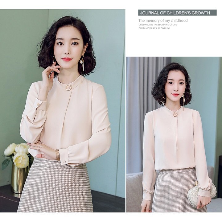 ÁO KIỂU CỔ CÁCH ĐIỆU TAY DÀI💕𝑭𝑹𝑬𝑬𝑺𝑯𝑰𝑷💕[Giá gốc tận xưởng]