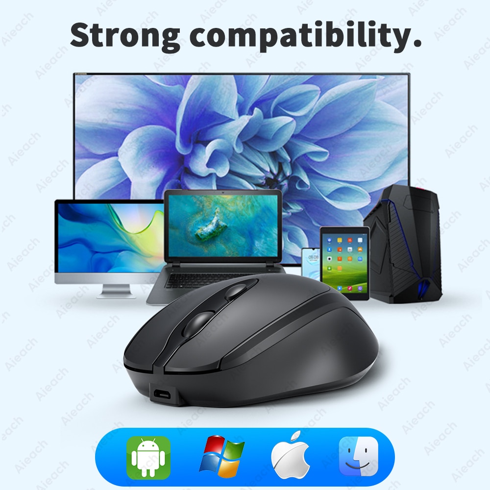 Chuột không dây Ergonomic Wireless Bluetooth Cho Văn Phong/Game thủ