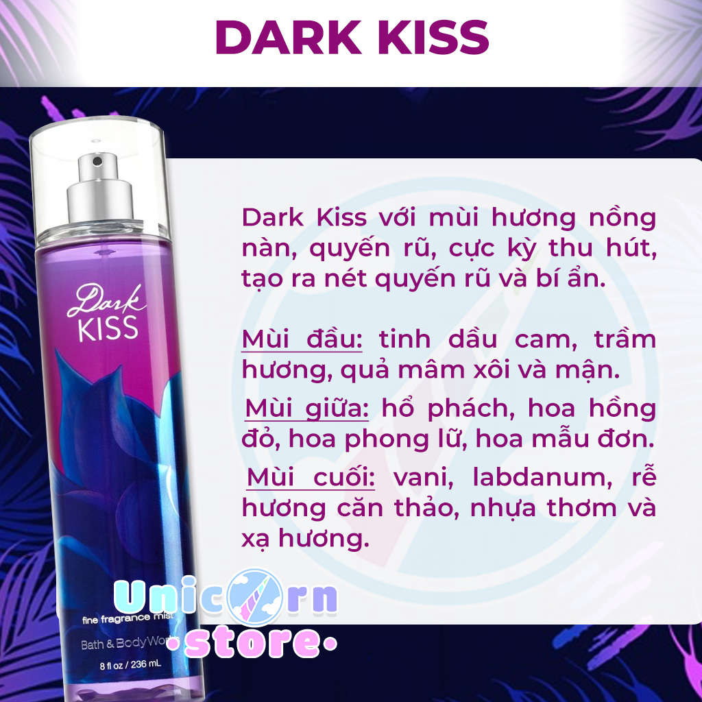 [Bản Mỹ] Xịt Thơm Cơ Thể Bath & Body Works Body Mist 236ml