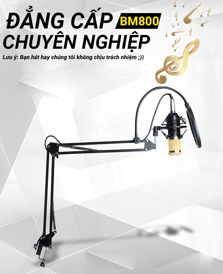 Combo Mic Thu Âm hát online BM800