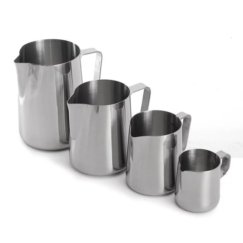 [HCM]Milk pitcher – Ca đánh sữa inox 350 ml có vạch chia TS006