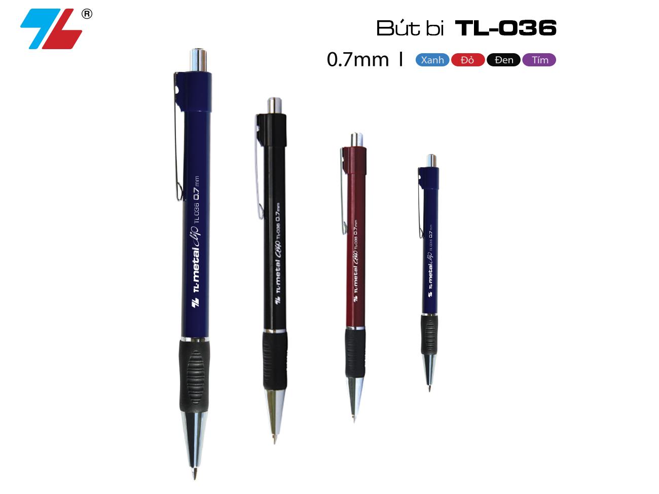Bút bi thiên long 036-hộp 20 bút