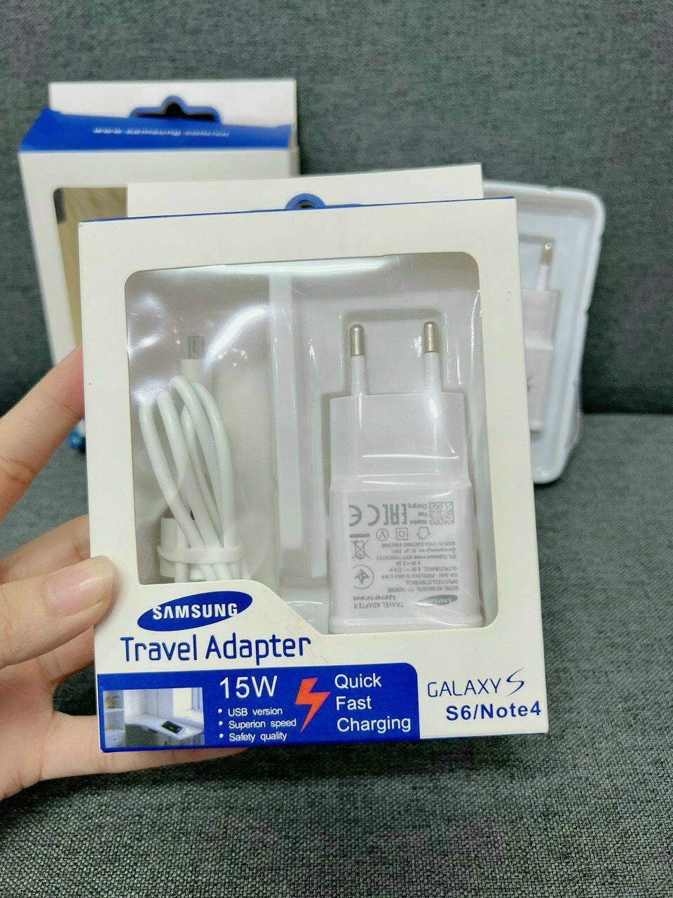 Bộ sạc nhanh Samsung S6/Note4 sạc nhanh QC 3.0