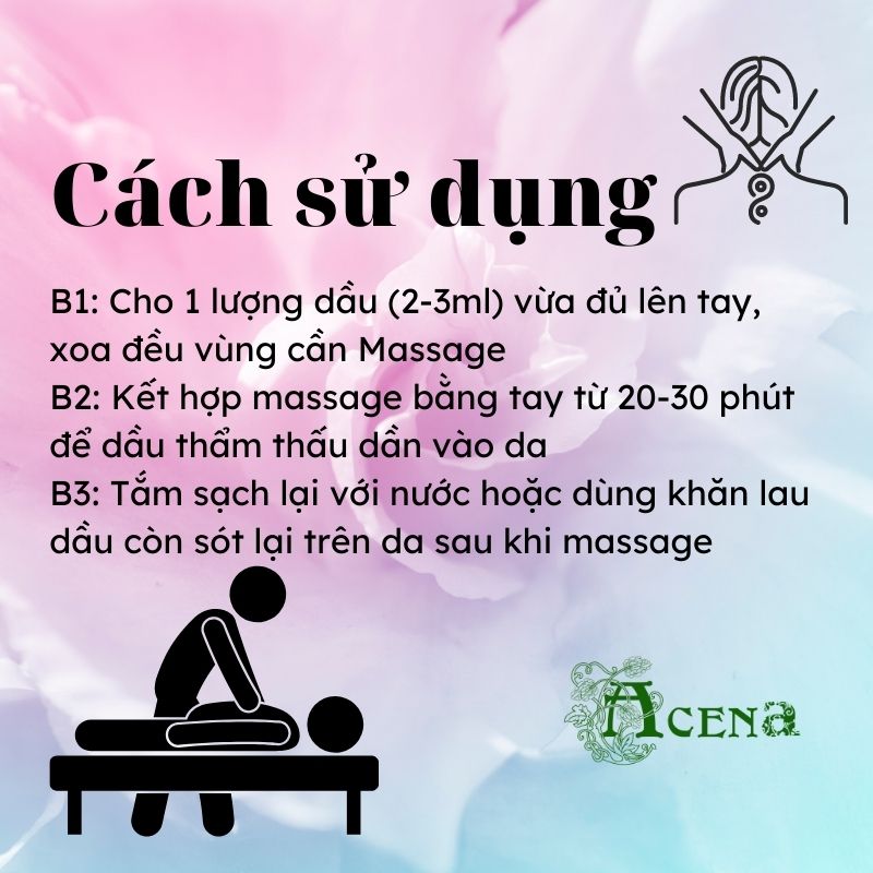 Dầu Massage Body Bạc Hà ACENA 1000ml