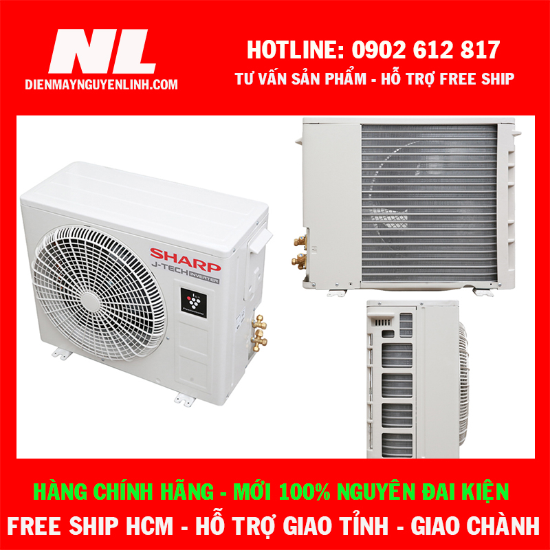 [HCM]Máy lạnh Sharp Inverter 1 HP AH-XP10WMW